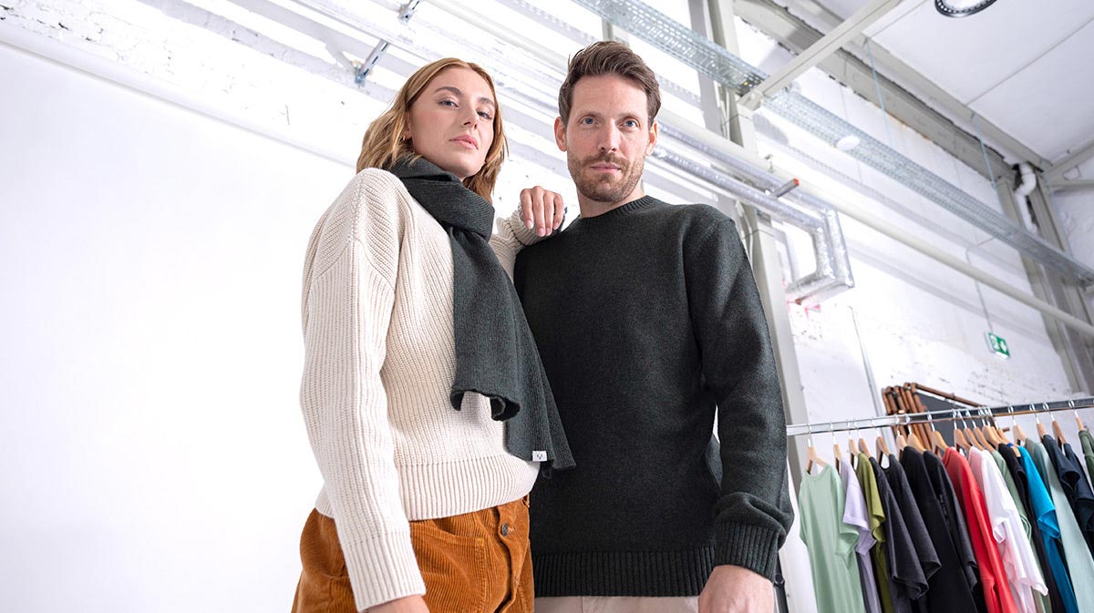 Strick-Pullover aus Recycling