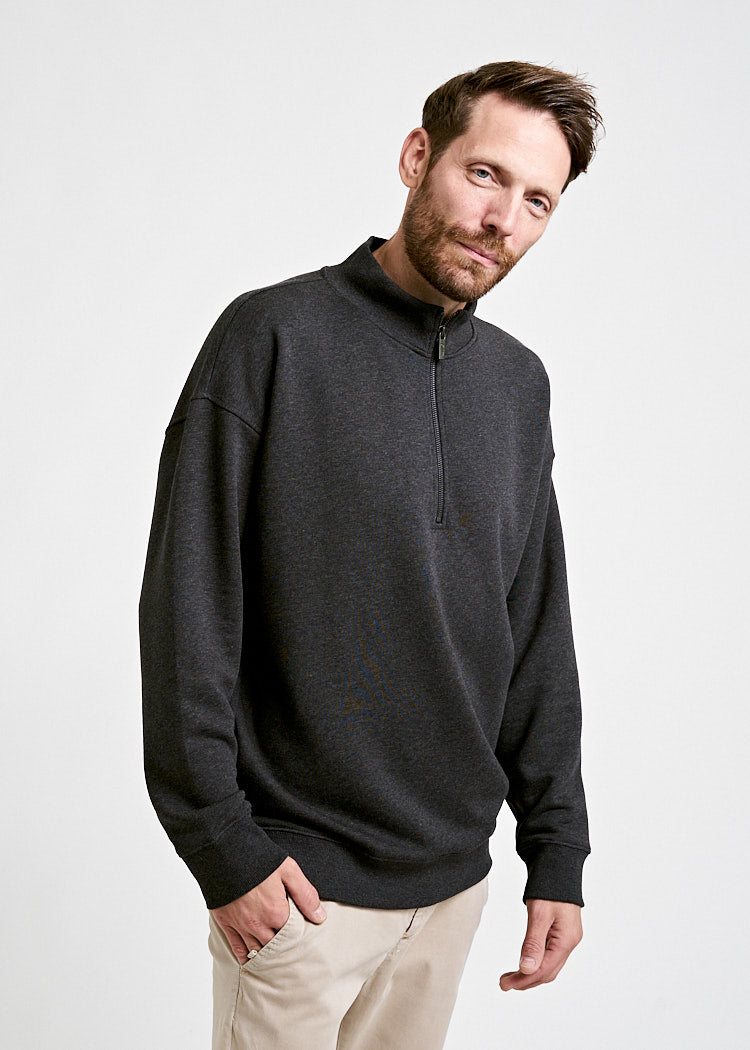 MEN'S SWEATER TROYER ANTHRACITE