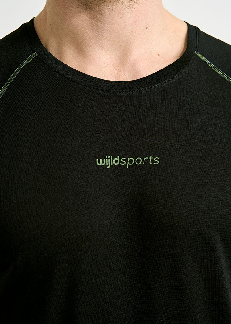 HERREN SPORTSHIRT MAX BLACK GREEN