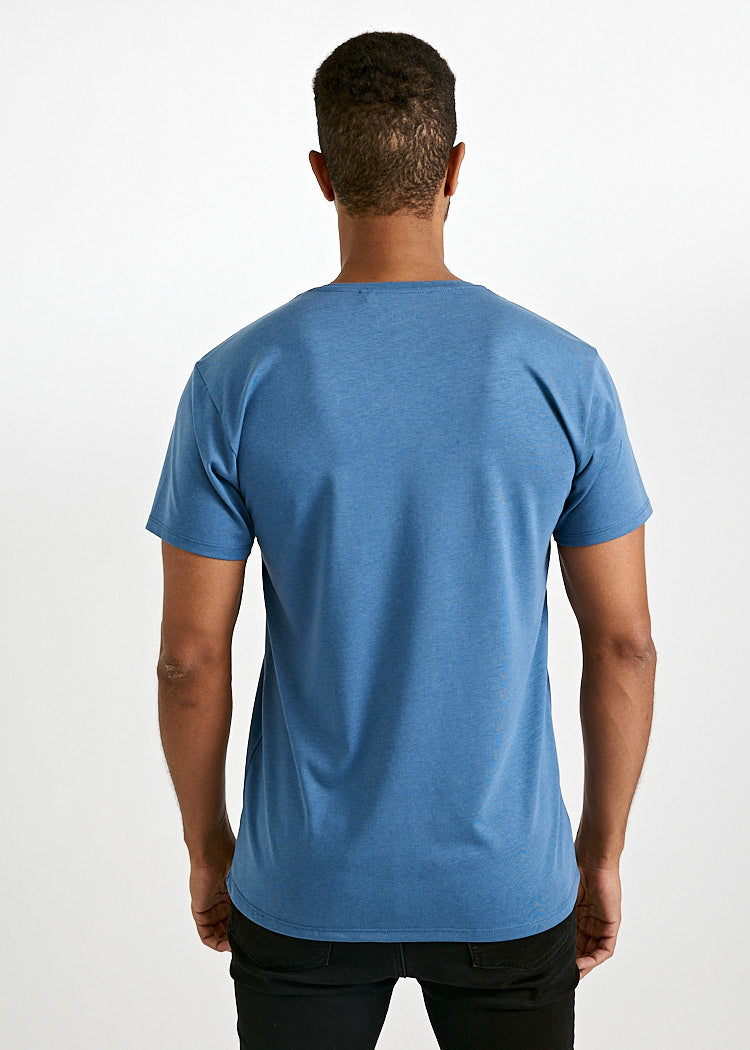 MEN'S WOODSHIRT POCKET ALEX BIJOUT BLUE