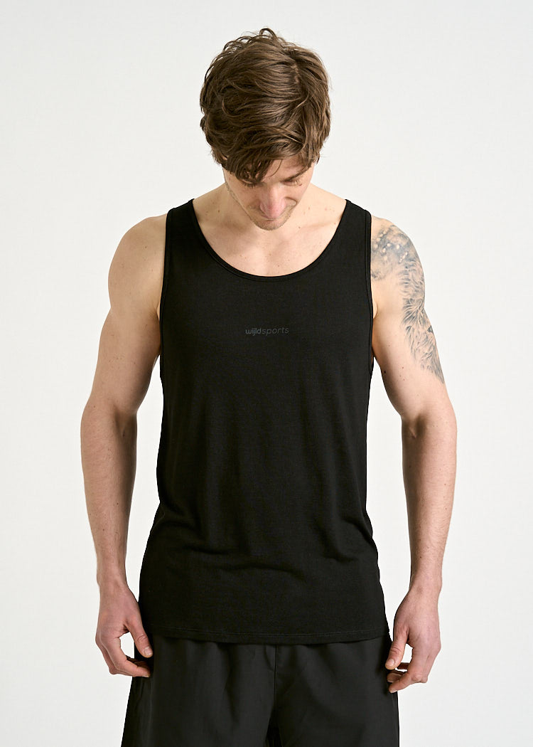 HERREN SPORT TANK TOP PETER BLACK GRAY