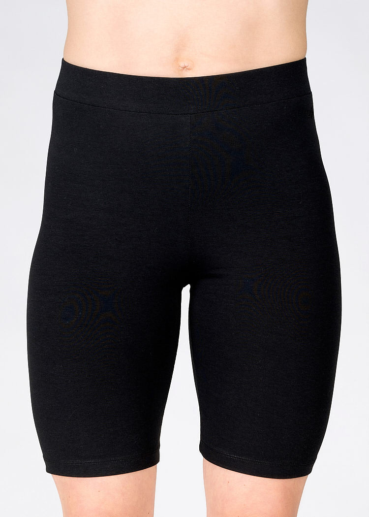 DAMEN JERSEY RADLERHOSE BLACK