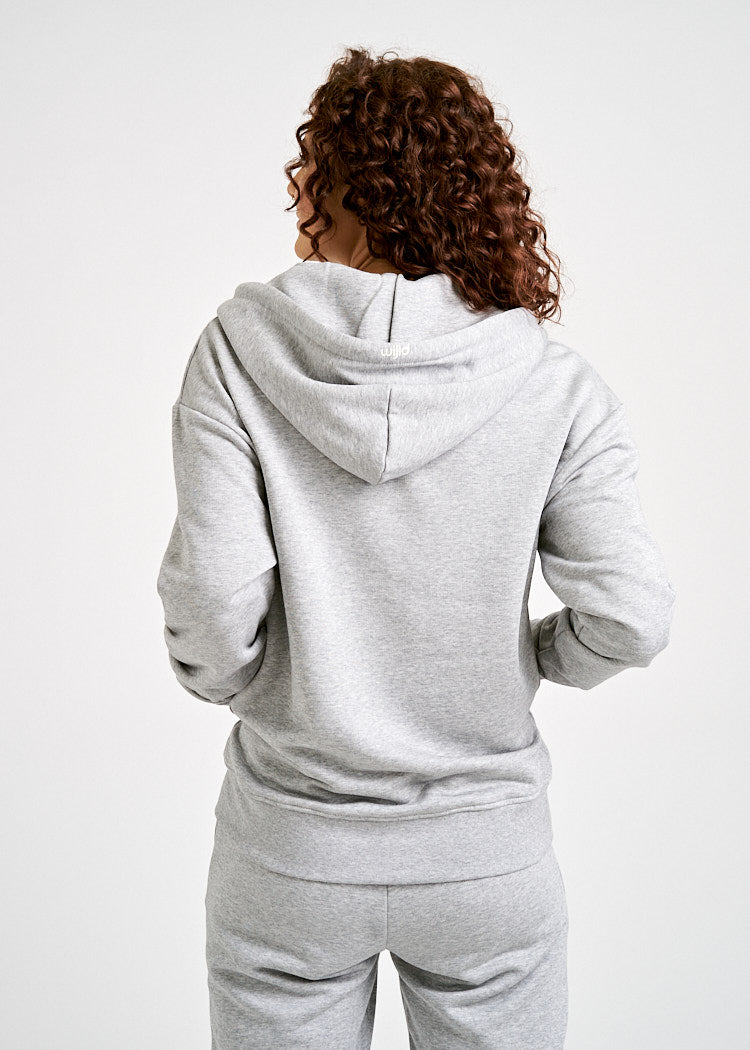 DAMEN SWEATJACKE GRAY MELANGE