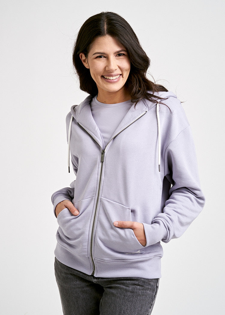 DAMEN SWEATJACKE LAVENDER AURA