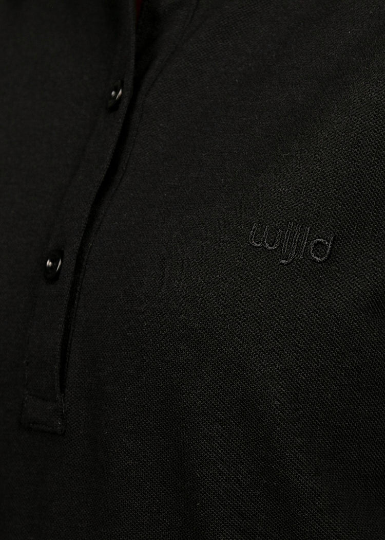 DAMEN POLO-SHIRT BLACK