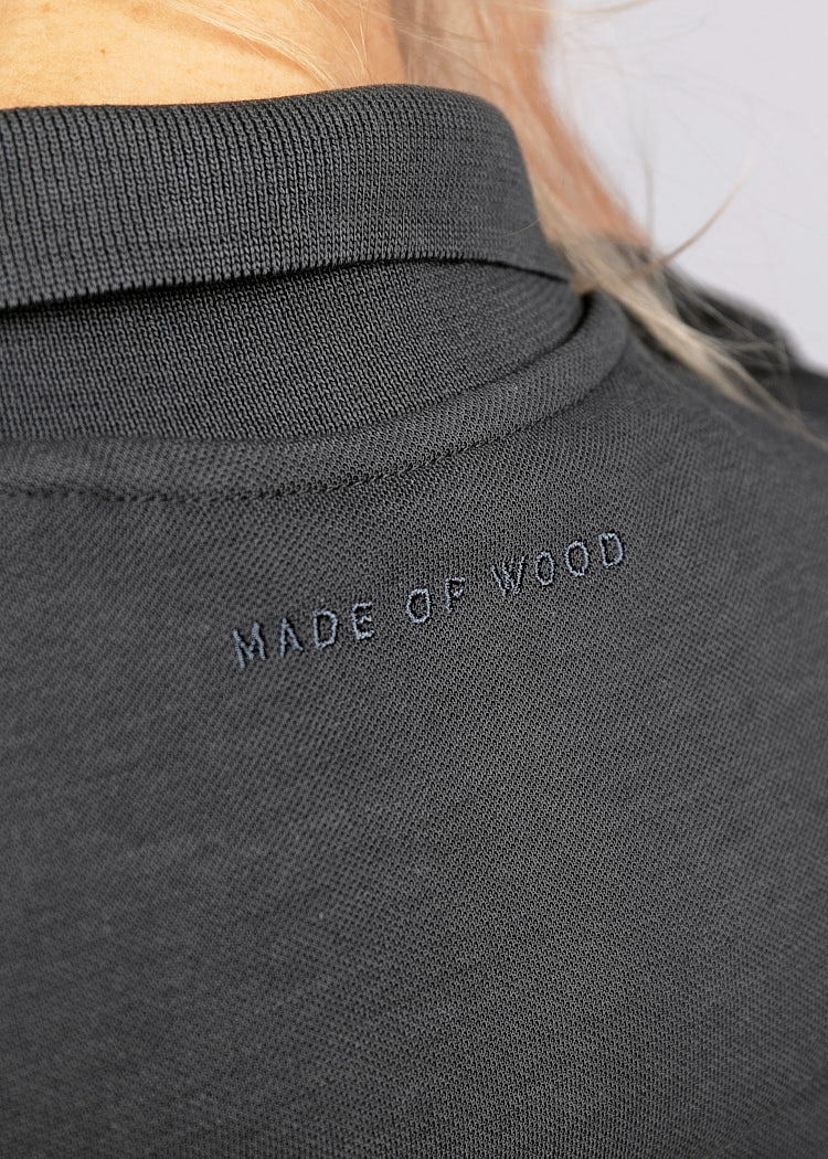 LADIES POLO DRESS DARK GRAY