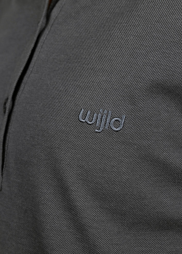 LADIES POLO DRESS DARK GRAY