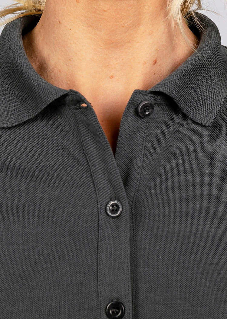 LADIES POLO DRESS DARK GRAY