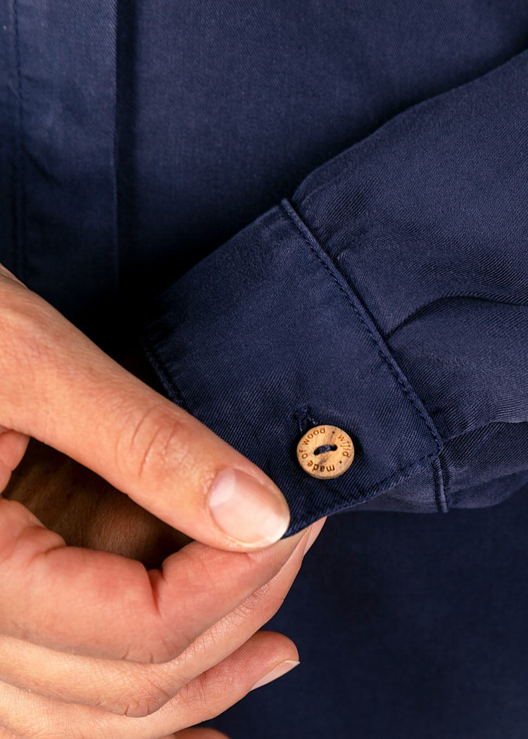 DAMEN BLUSE MARITIM BLUE