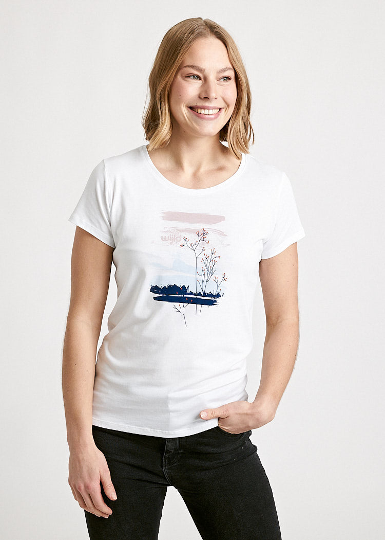 WOMEN'S WOODSHIRT SLIM SARAH SKYSTRIPES