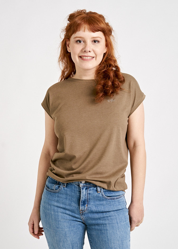 WOMEN'S WOODSHIRT KIMONO ELENA SHIITAKE