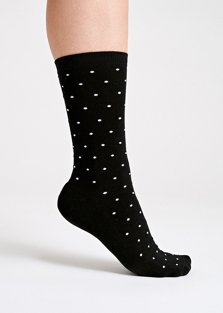 WOODSOCKS® WITH DOTS BLACK