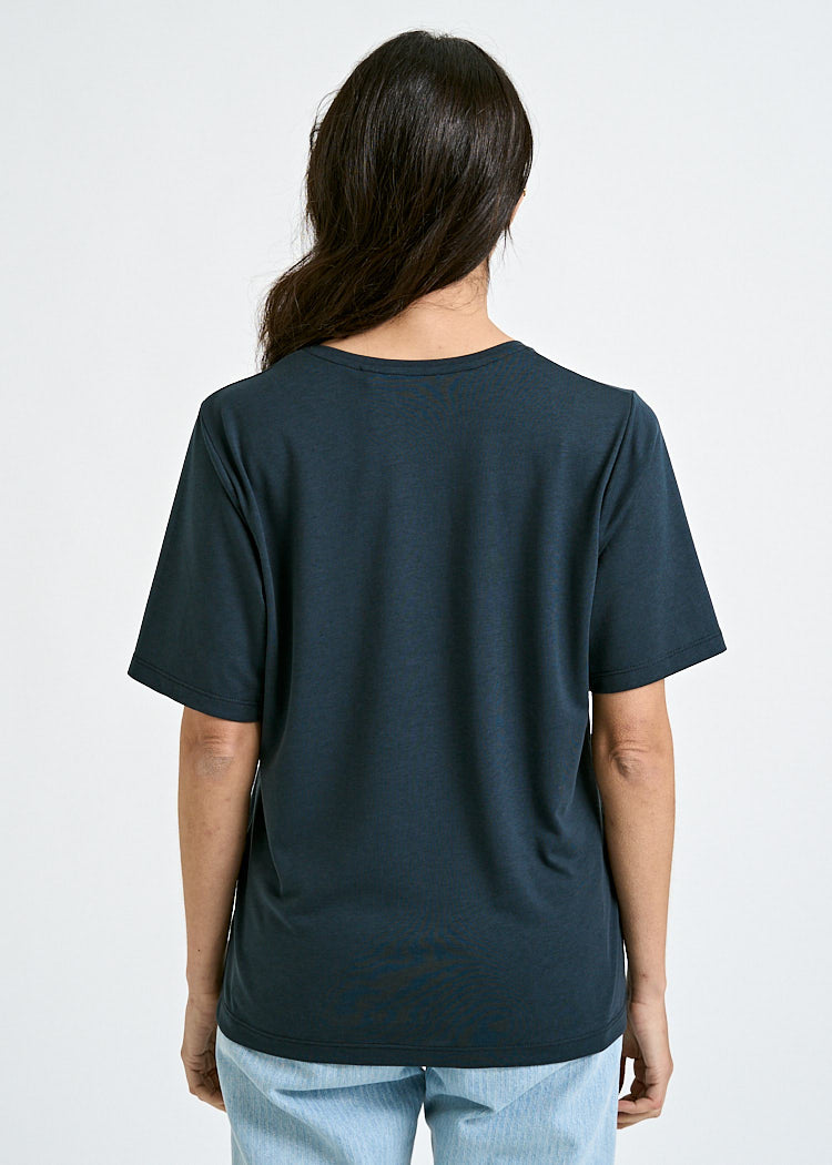 WOMEN'S WOODSHIRT LOOSE LONGER TILDA CARBON