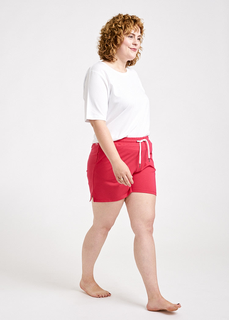 DAMEN JERSEY SHORTS VIVA MAGENTA