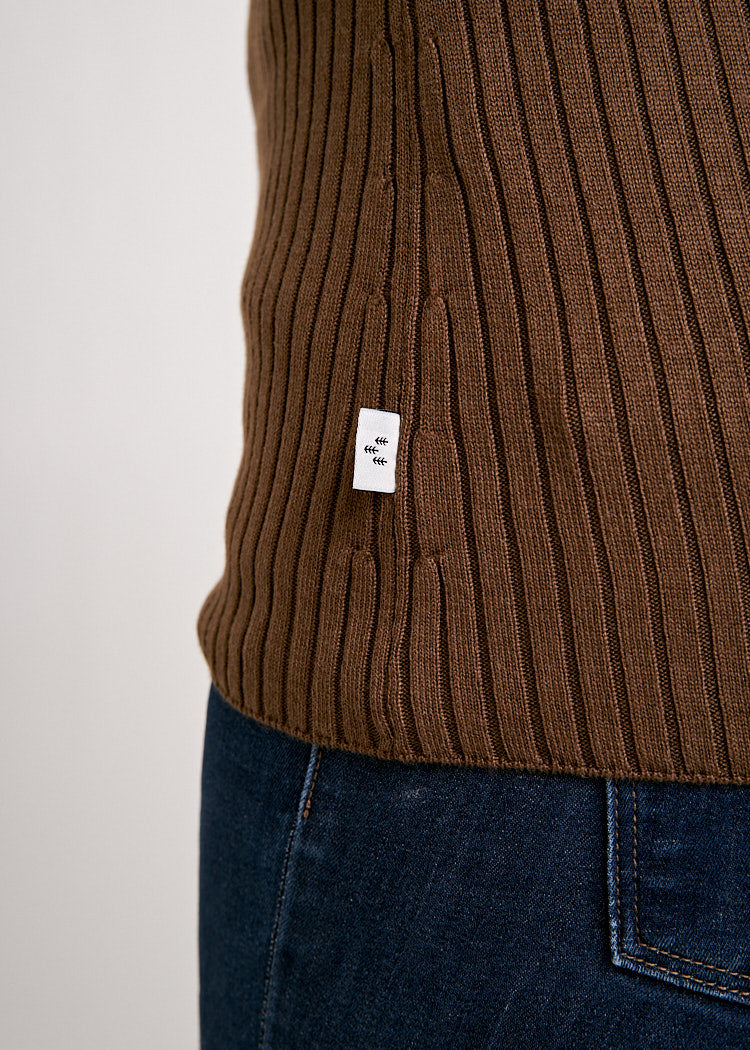 DAMEN ROLLKRAGEN STRICKPULLOVER RAIN DRUM