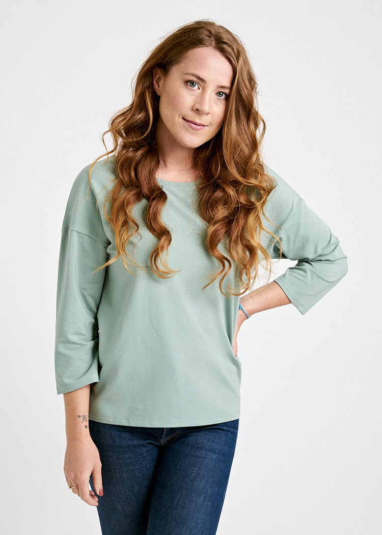 DAMEN LANGARMSHIRT GREEN BAY