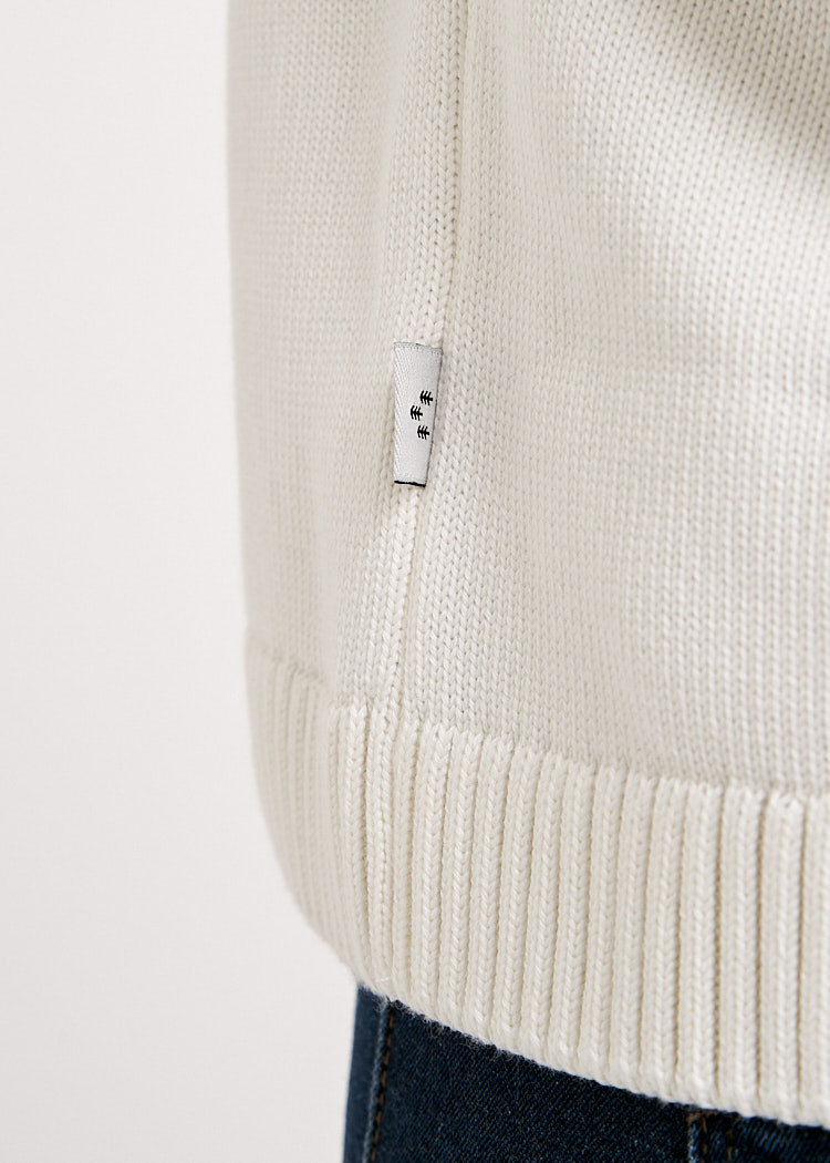 DAMEN STRICKPULLOVER IVORY