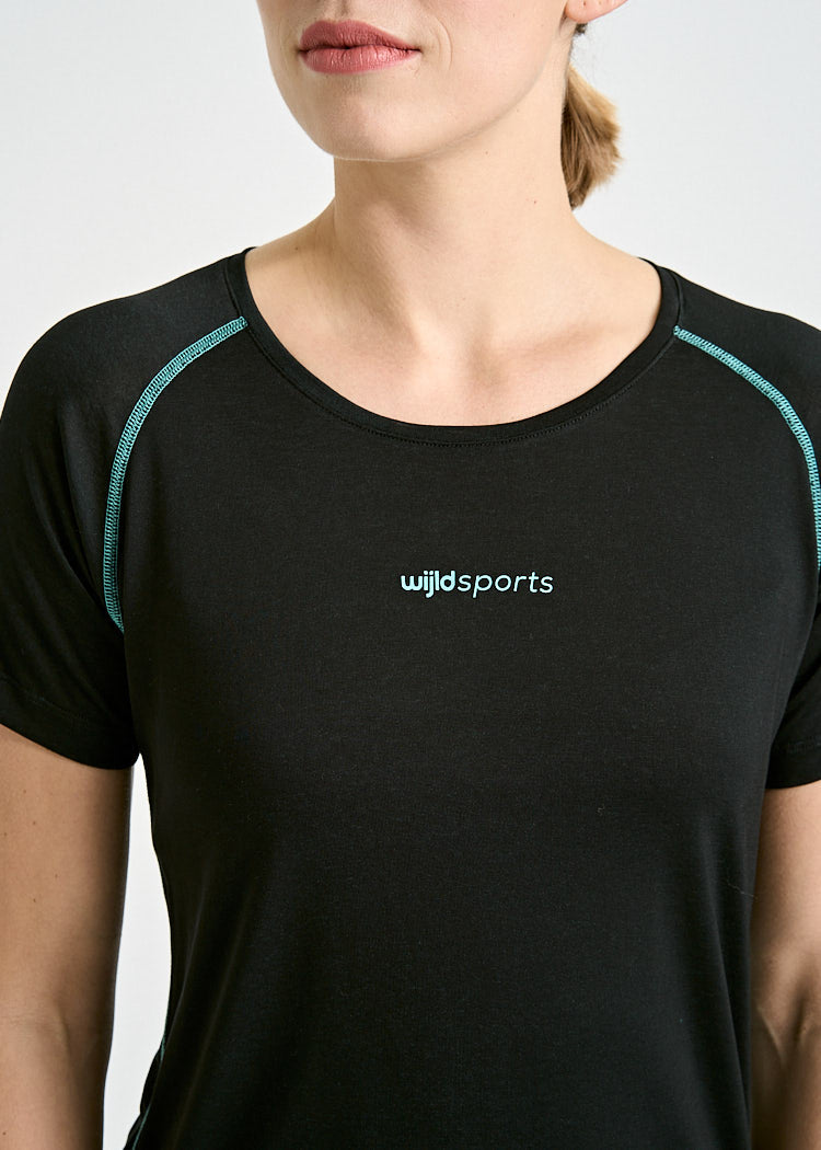 DAMEN SPORTSHIRT FANNY BLACK BLUE