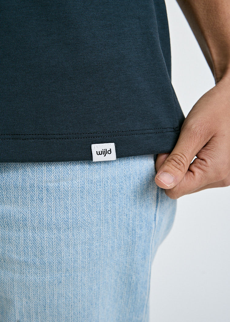 DAMEN WOODSHIRT LOOSE LONGER FRIDA CARBON