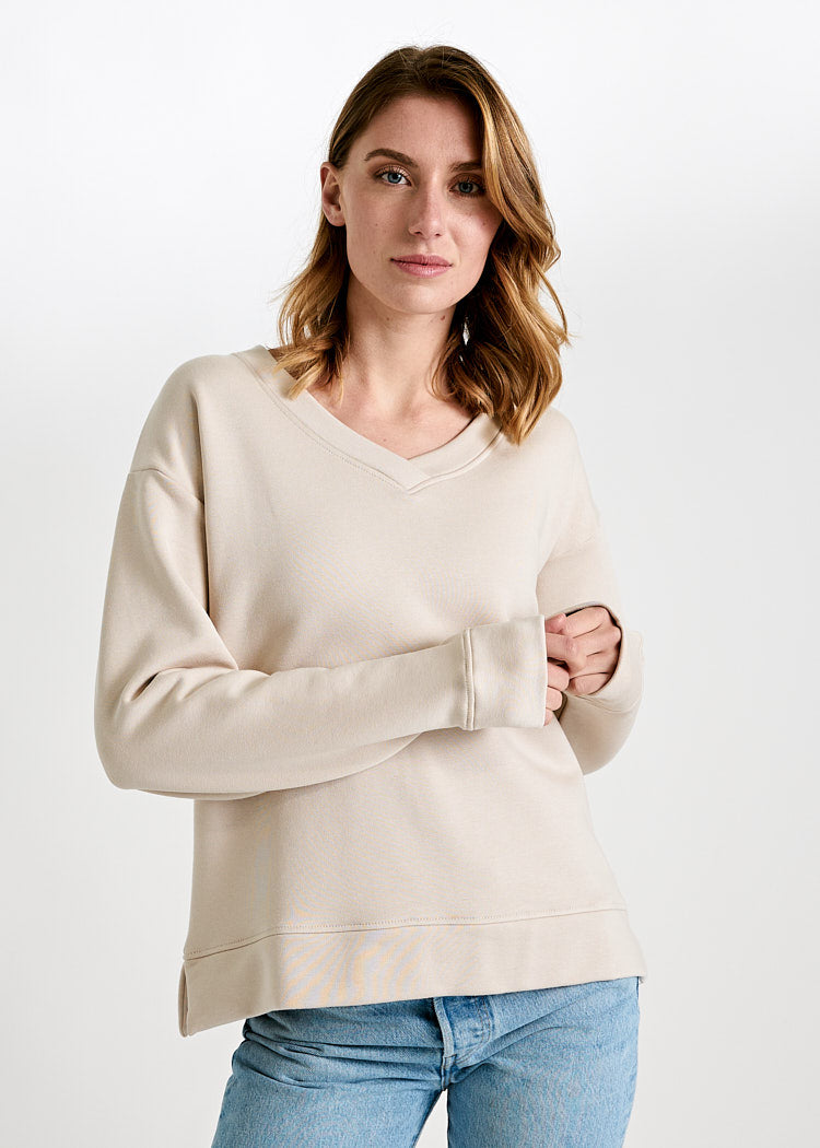 NAISTEN NEULEPAITA V-MALJA ADA PUMICE STONE