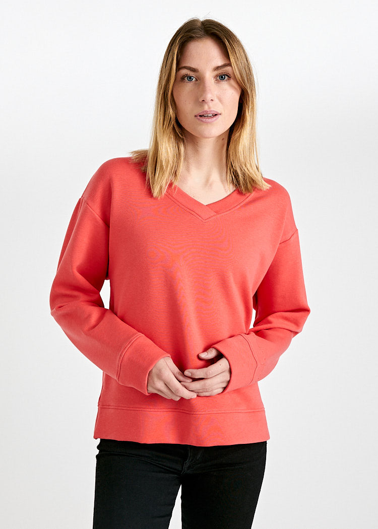 DAMEN SWEATER V-AUSSCHNITT ADA CAYENNE