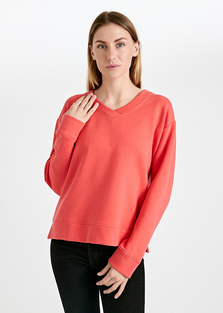 DAMEN SWEATER V-AUSSCHNITT ADA CAYENNE
