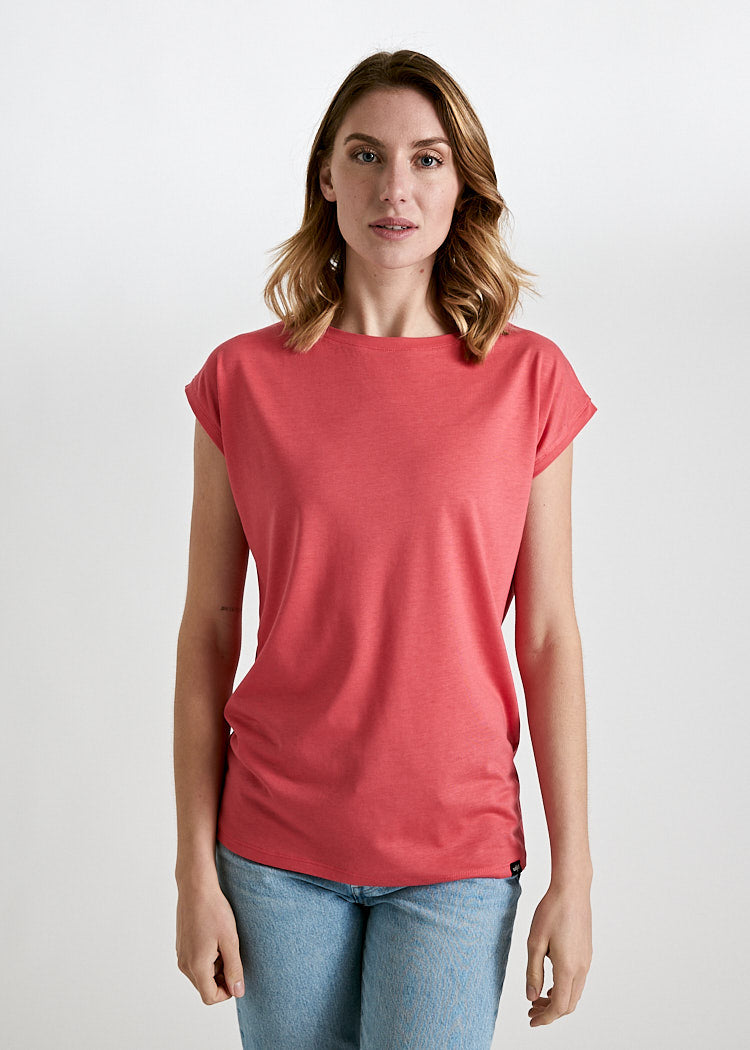 DAMEN WOODSHIRT KIMONO ELENA CAYENNE RED