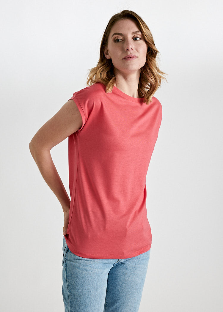 DAMEN WOODSHIRT KIMONO ELENA CAYENNE RED