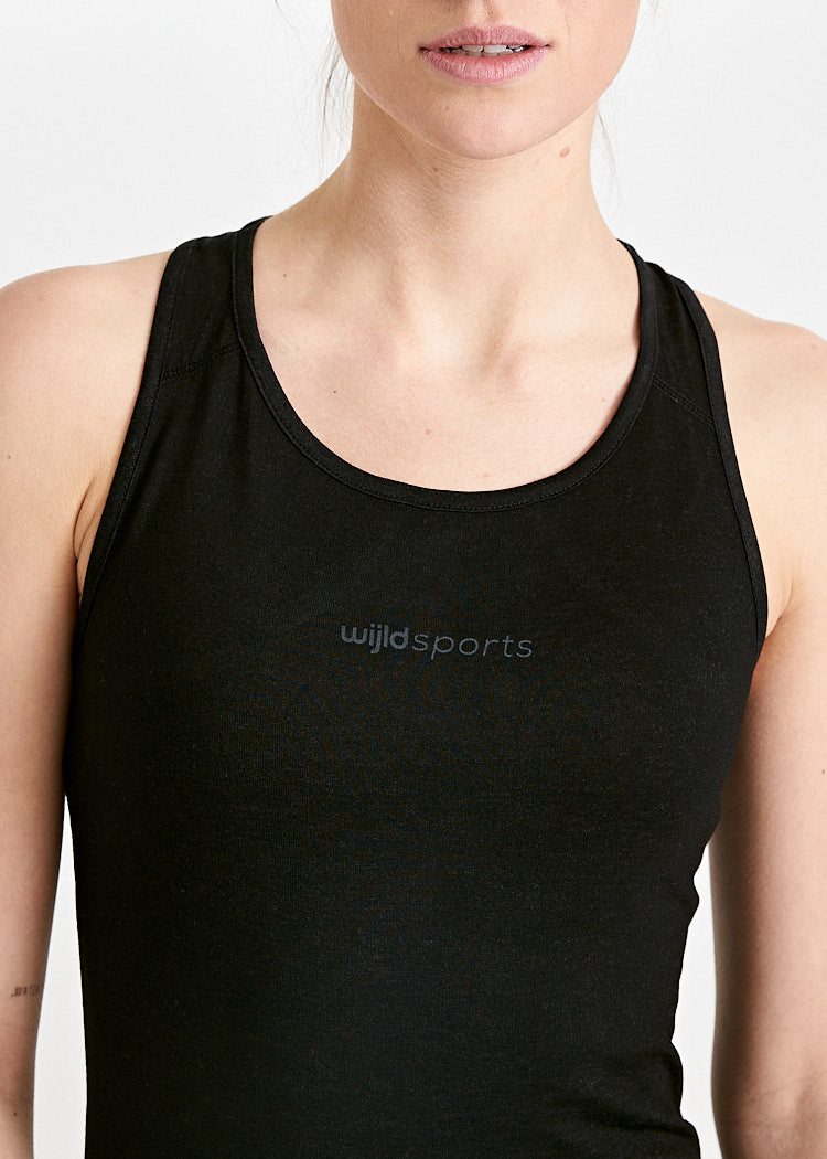 DAMEN SPORTSHIRT TOP MARGA BLACK GRAY