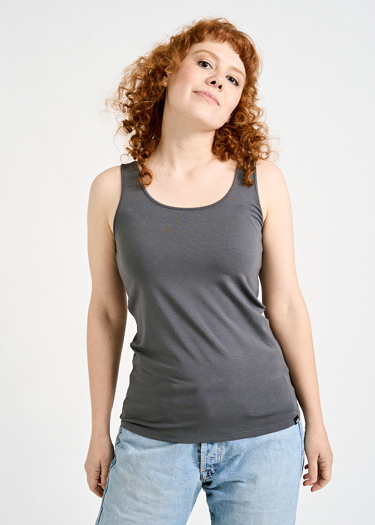 DAMEN TANK TOP MELANIE DARK GRAY