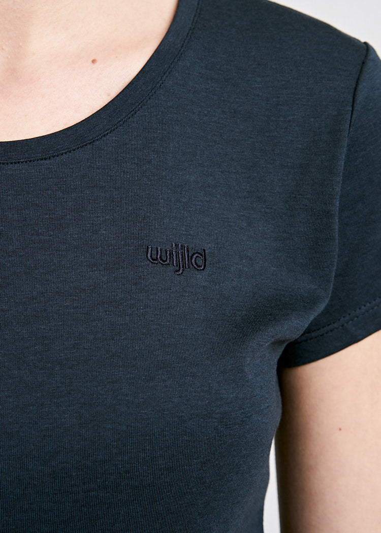 DAMEN WOODSHIRT SLIM CARBON
