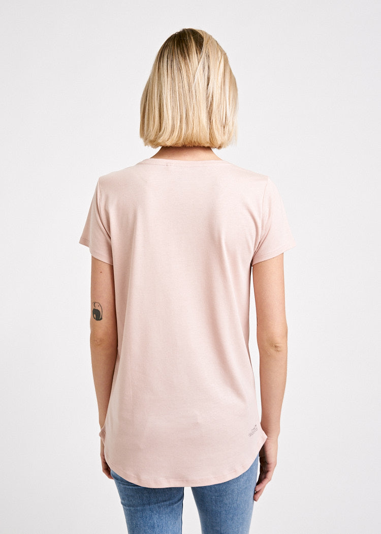 LADIES V-NECK WOODSHIRT FLORAL