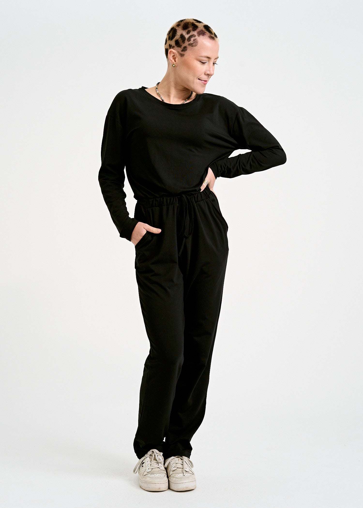 DAMEN JERSEY JUMPSUIT RUTH BLACK