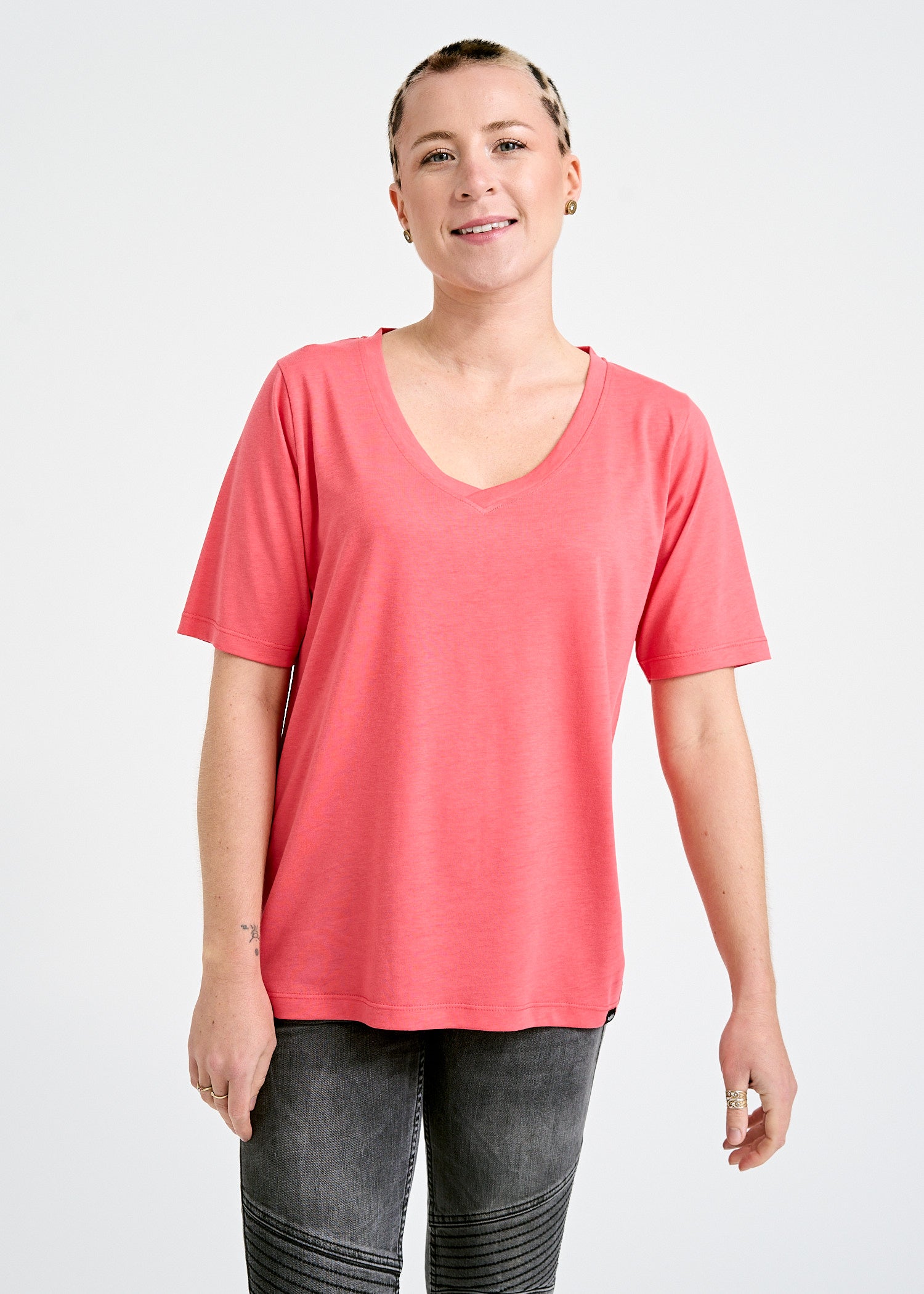 WOMEN'S WOODSHIRT LOOSE LONGER FRIDA CAYENNE RED