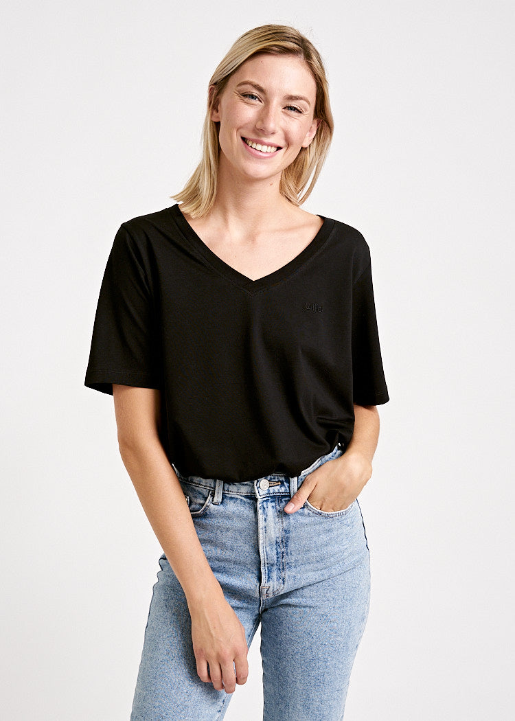 WOMEN'S WOODSHIRT LOOSE LONGER FRIDA BLACK