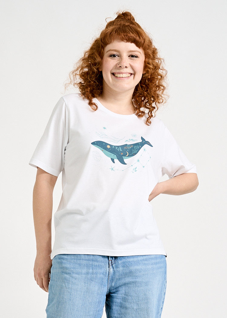 WOMEN'S WOODSHIRT TILDA SPACEWHALE