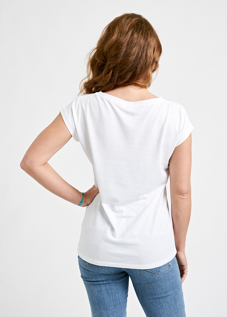 WOMEN'S WOODSHIRT KIMONO ELENA BRIGHT WHITE