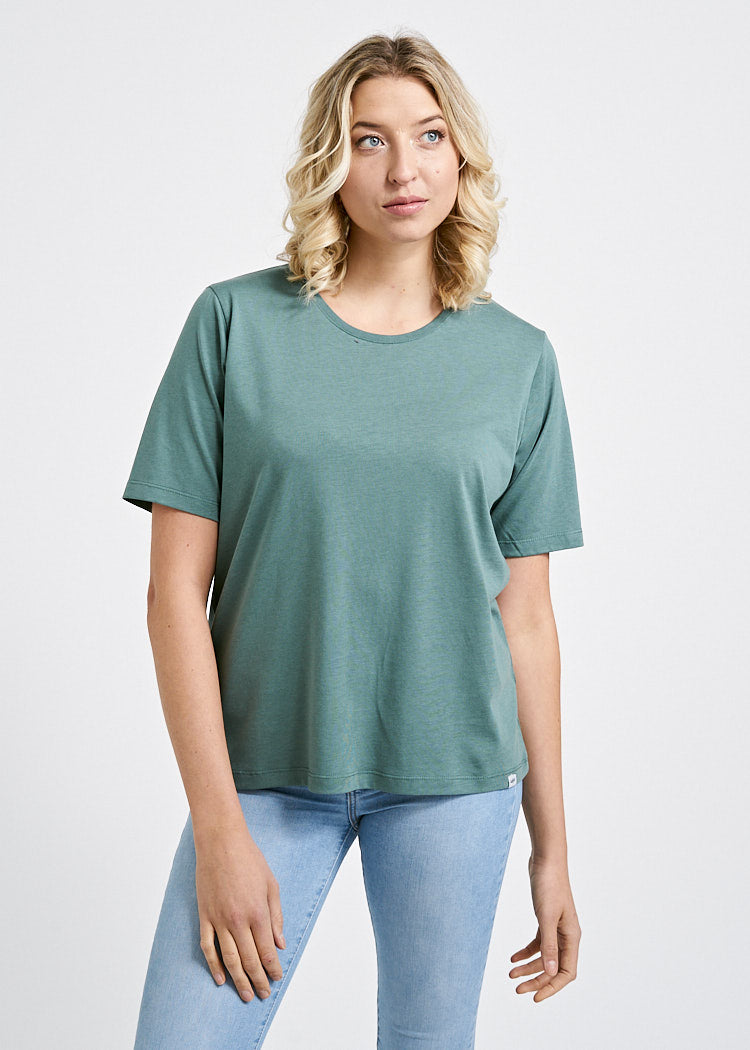 DAMEN WOODSHIRT TILDA SILVER PINE