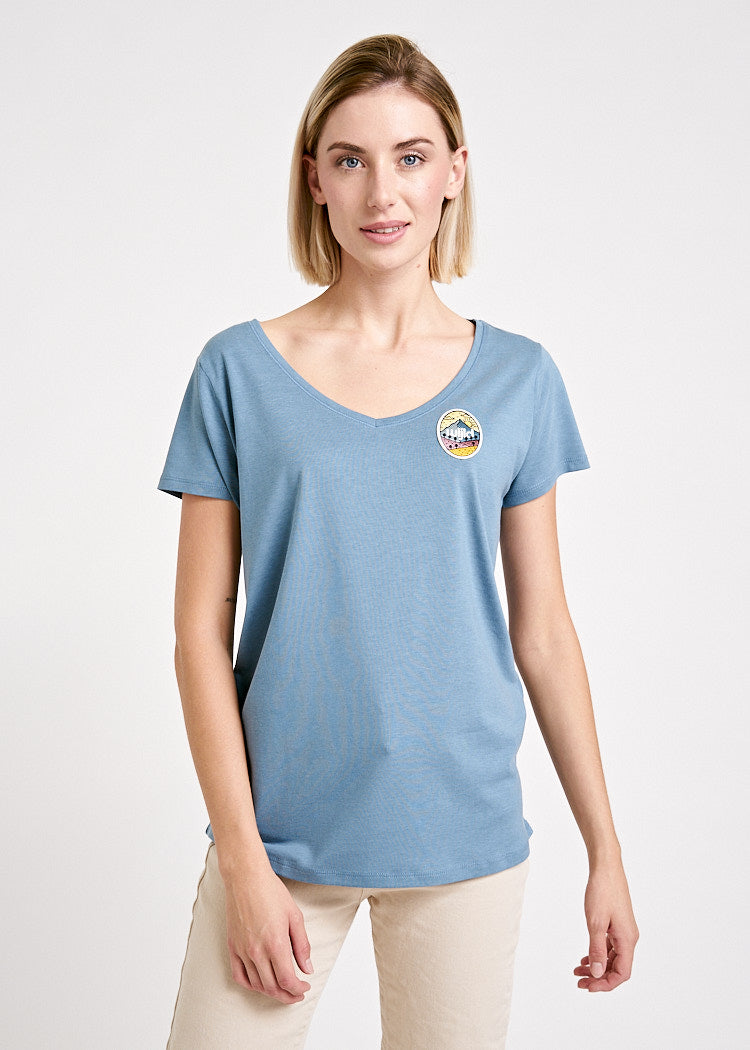 WOMEN'S V-NECK WOODSHIRT PEAK