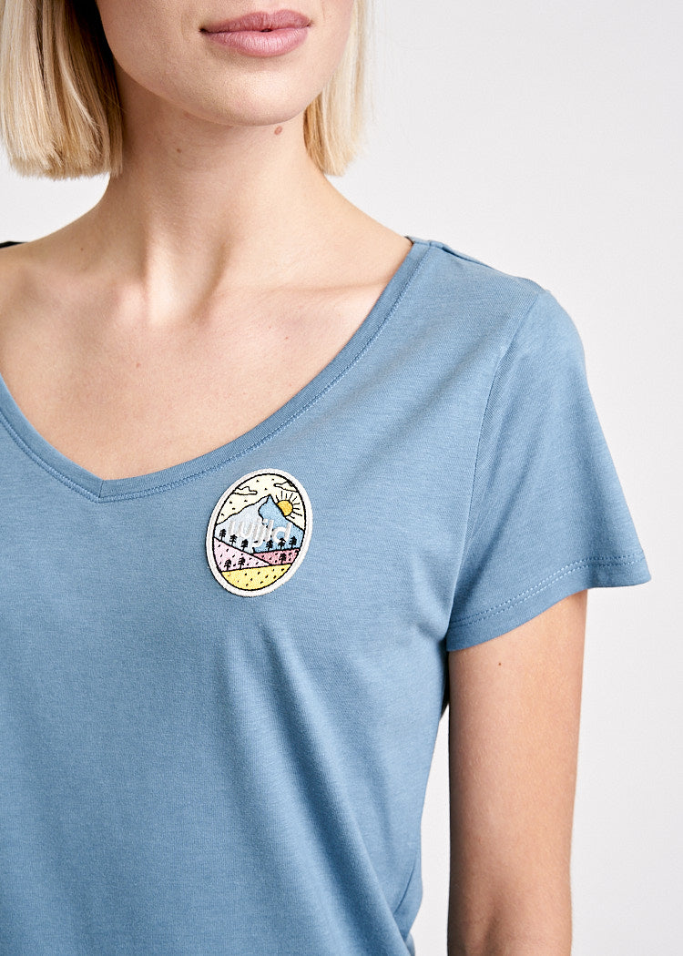 WOMEN'S V-NECK WOODSHIRT PEAK