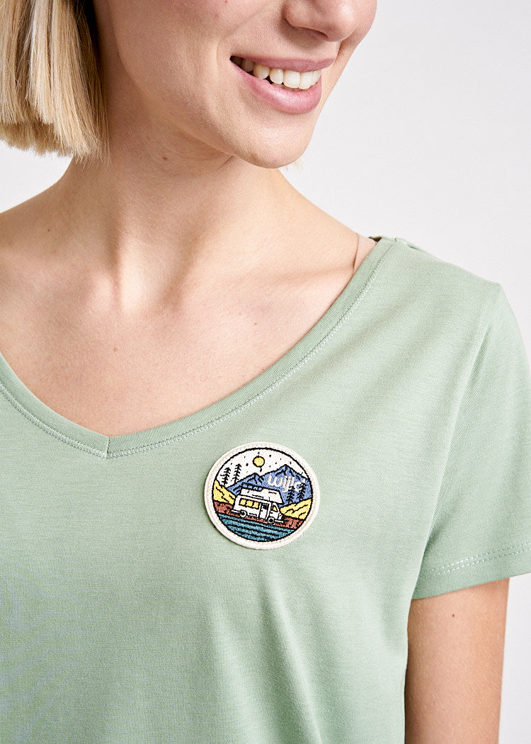 LADIES V-NECK WOODSHIRT CARAVAN