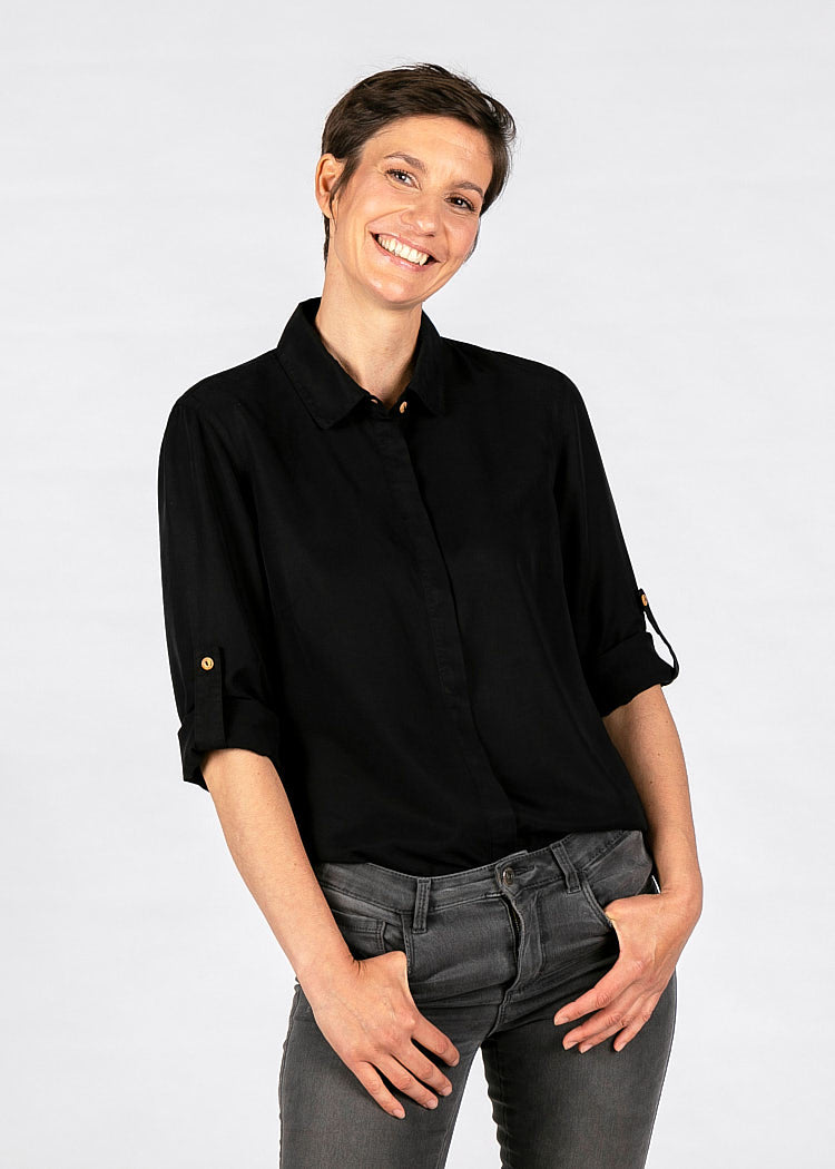WOMEN'S BLOUSE BLACK
