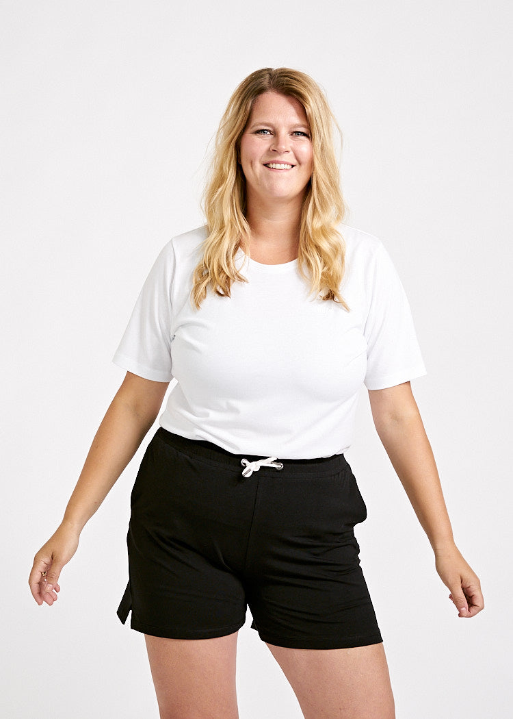 DAMEN JERSEY SHORTS BLACK