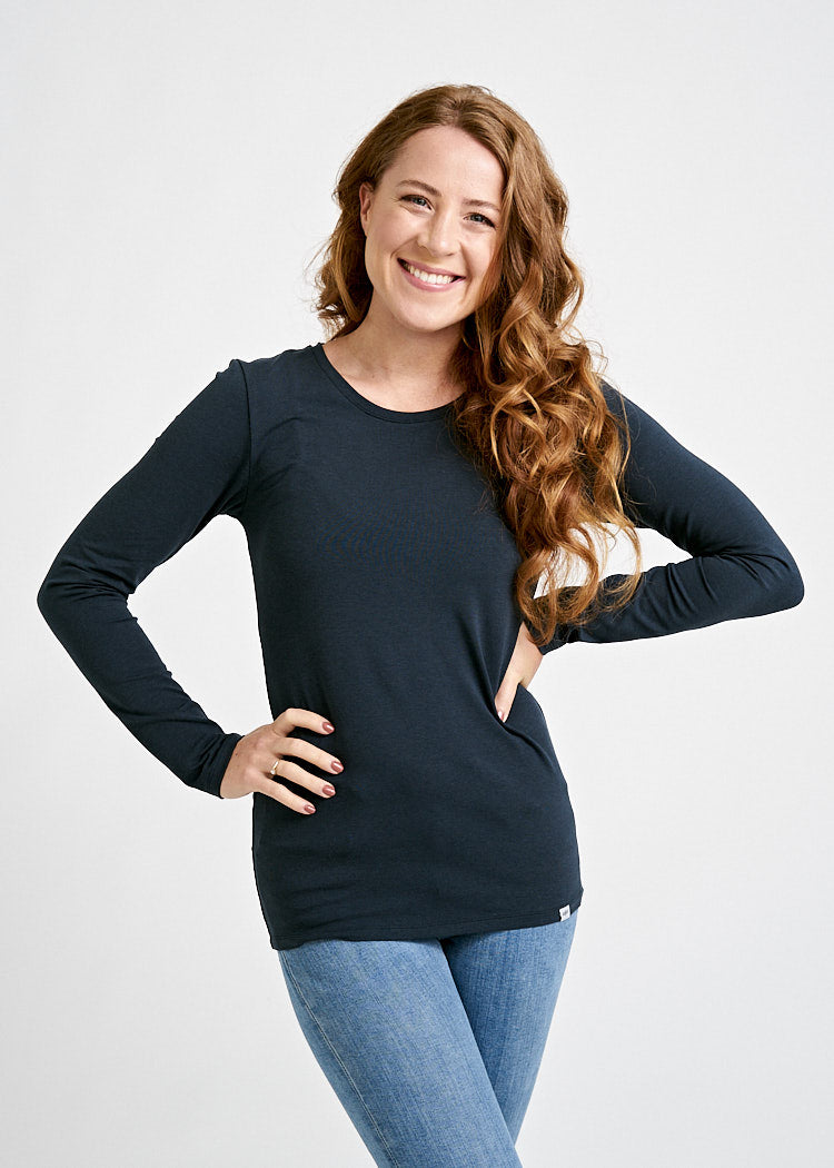 WOMEN’S LONG SLEEVE SHIRT MAYA CARBON