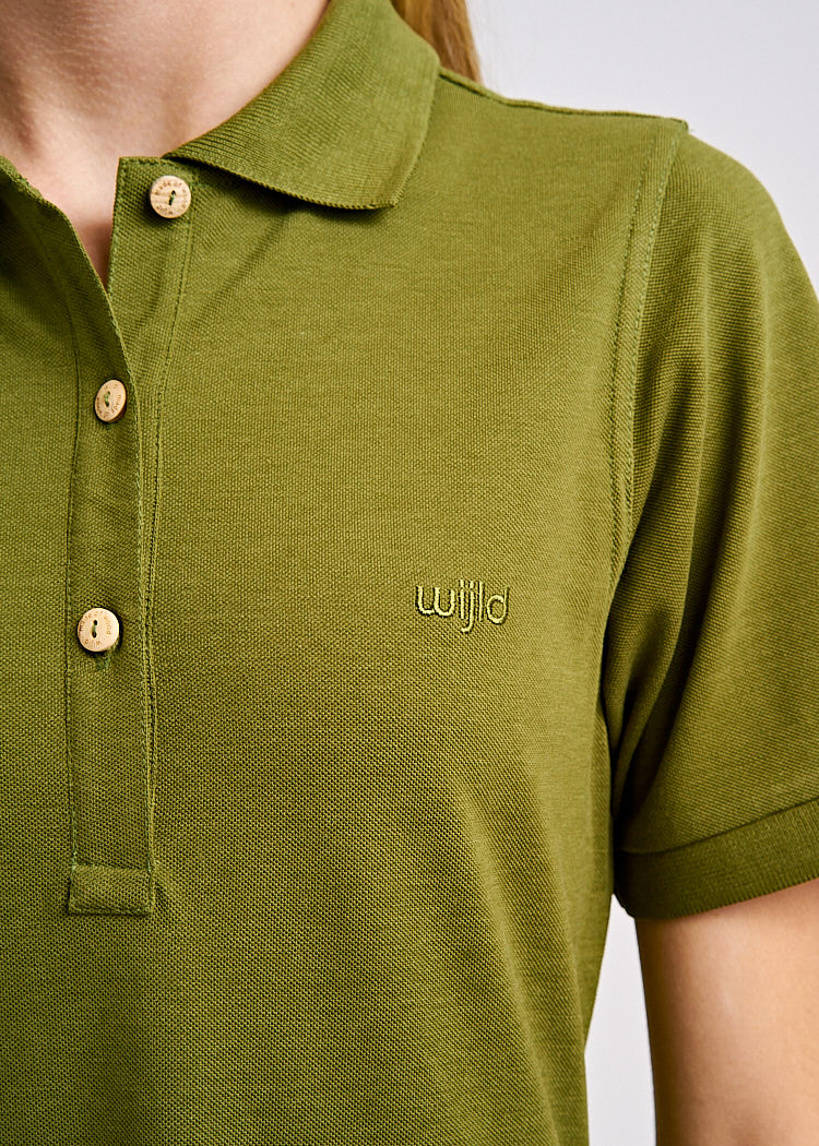 LADIES POLO DRESS OLIVE