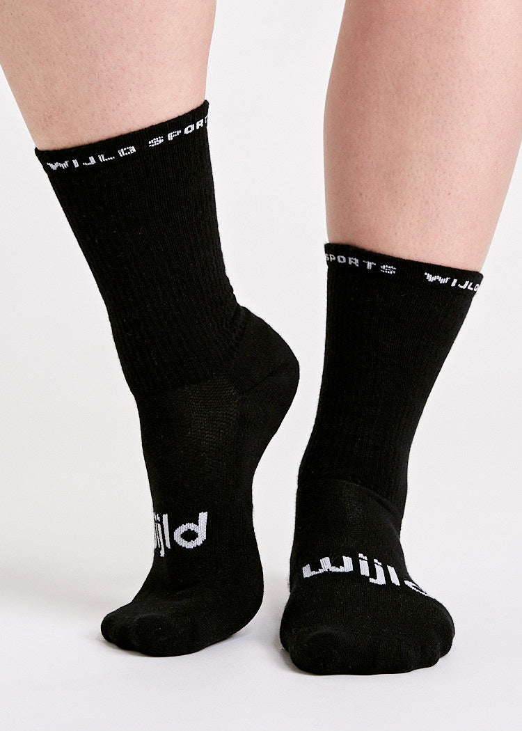 WOODSOCKS® TENNISSOCKEN SPORT BLACK