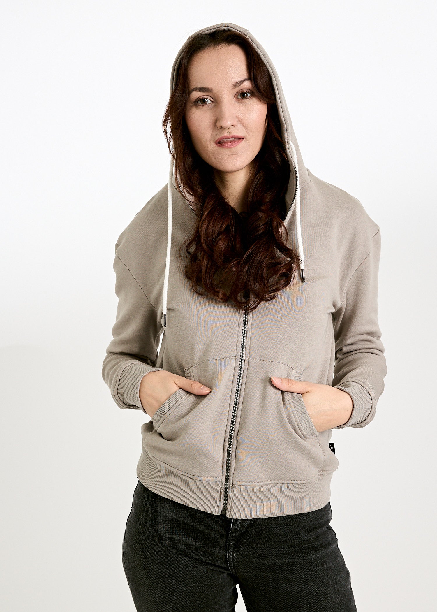 DAMEN SWEATJACKE LOUISA MOON ROCK