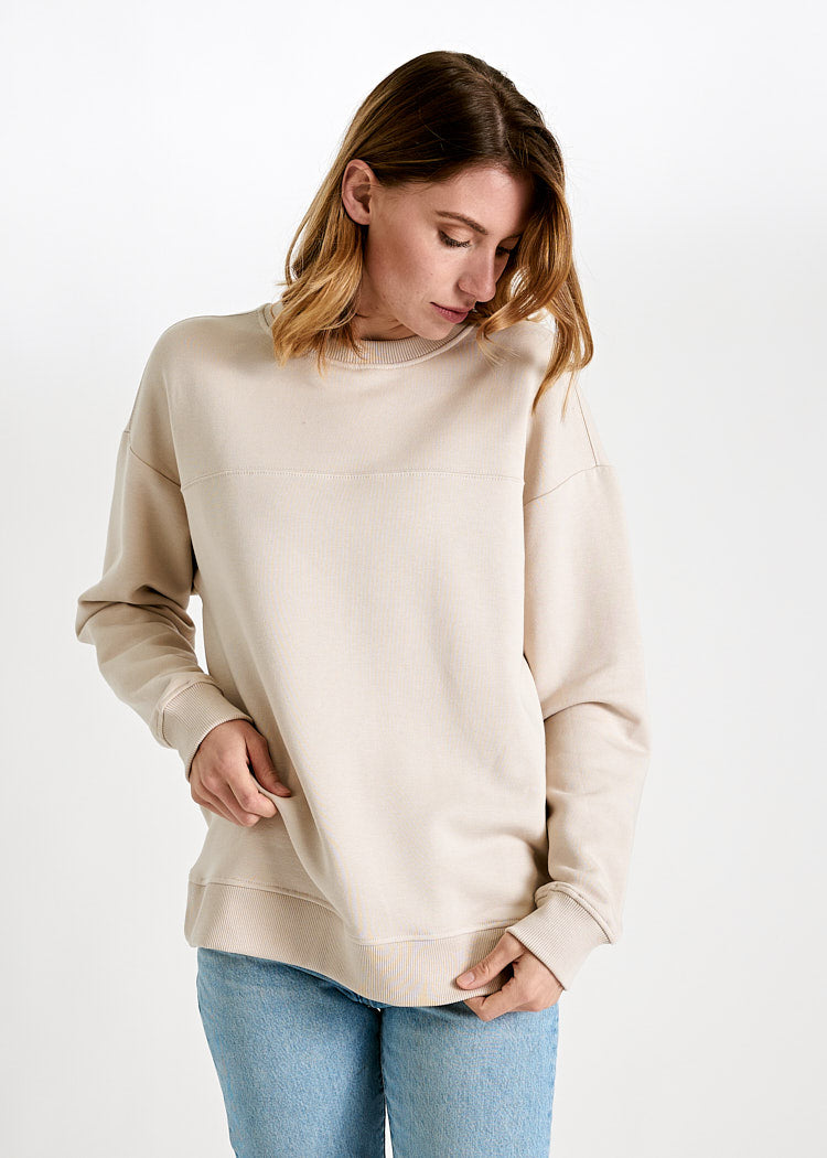 DAMEN SWEATER STEHKRAGEN MARIE PUMICE STONE