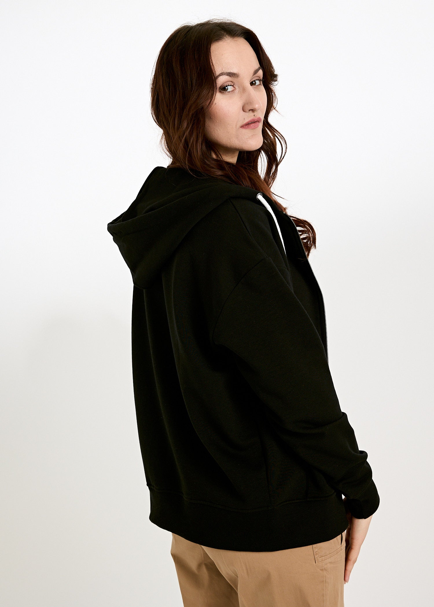 DAMEN SWEATJACKE SELINA BLACK