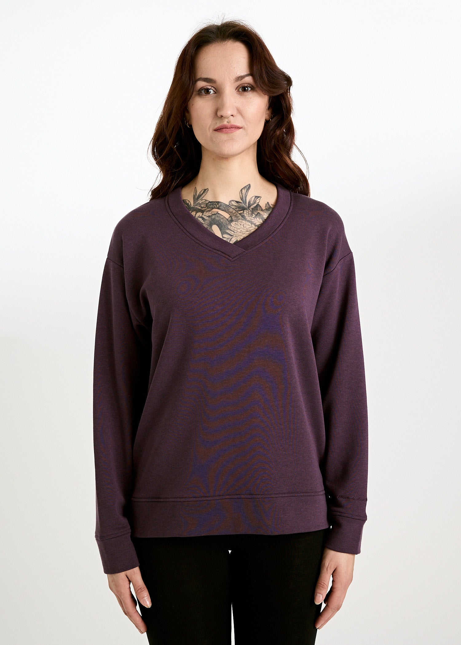DAMEN SWEATER V-AUSSCHNITT ADA PURPLE